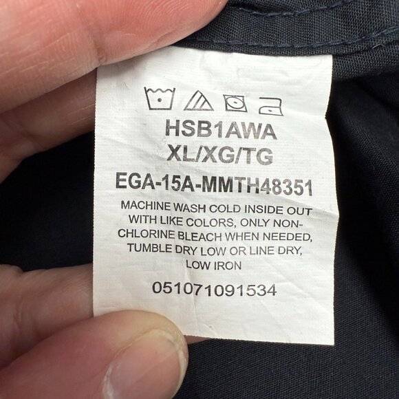 NWT Men's WRANGLER Relaxed Fit Short Sleeve Button Down Black Shirt | Size XL - Picture 7 of 7